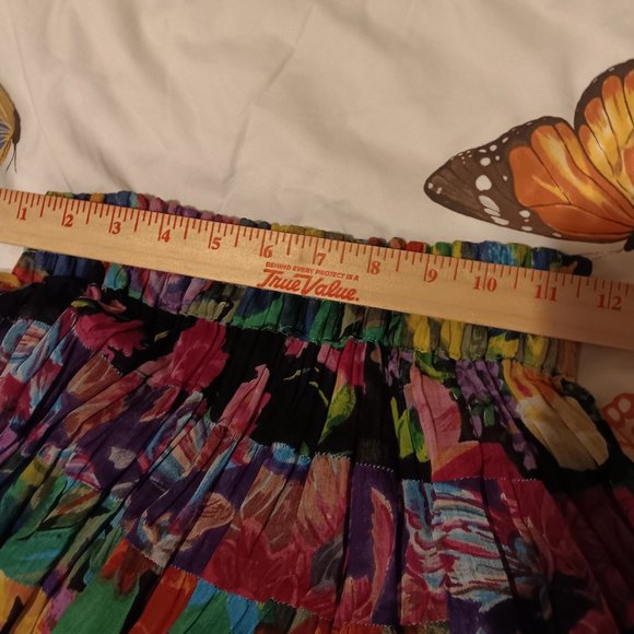 Vintage Sashi Midi Skirt made in India Womens S Long Soft and Flowy Colorful - Picture 3 of 6